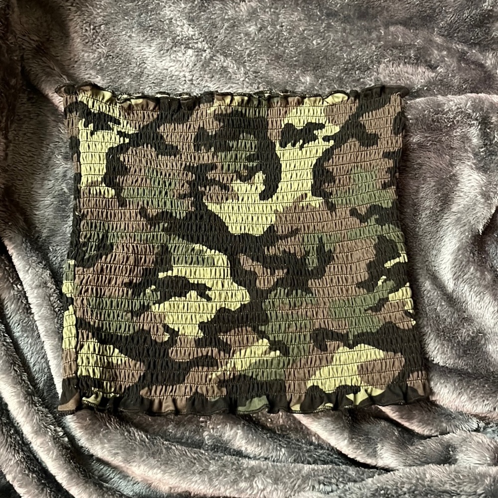 Camo tube top